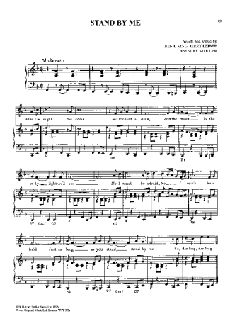 Ben E. King  score for Piano