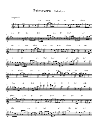 Carlos Lyra  score for Tenor Saxophone Soprano (Bb)