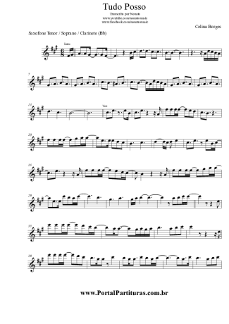 Celina Borges  score for Tenor Saxophone Soprano (Bb)