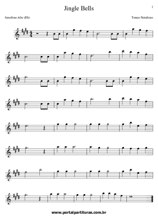 Christmas Songs (Temas Natalinos)  score for Alto Saxophone