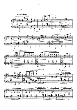 Claude Debussy Prelude IV Les Sons Et Les Parfums Tournent Dans L Air Du Soir score for Piano