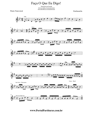 Exaltasamba  score for Flute
