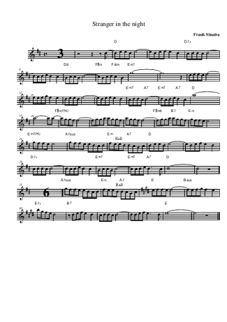 Frank Sinatra  score for Alto Saxophone