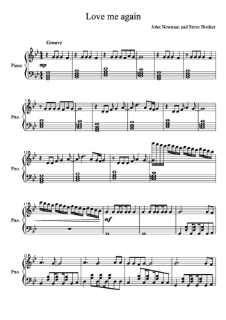 John Newman  score for Piano