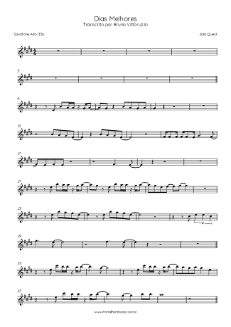 Jota Quest  score for Alto Saxophone