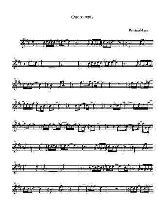Patrícia Marx  score for Alto Saxophone