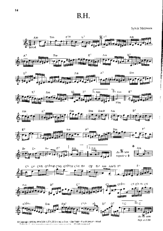 Sylvio Mazzuca  score for Flute