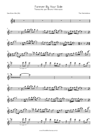 The Manhattans  score for Alto Saxophone
