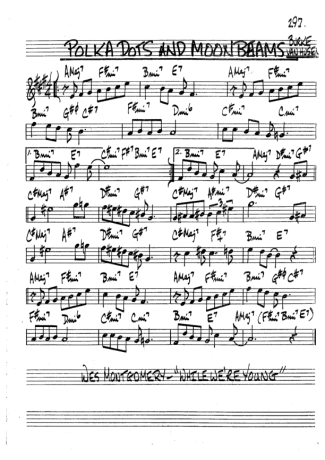 The Real Book of Jazz Polka Dots And Moonbeams score for Tenor Saxophone Soprano (Bb)