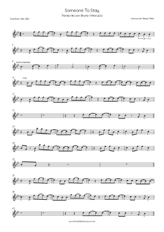 Vancouver Sleep Clinic  score for Alto Saxophone
