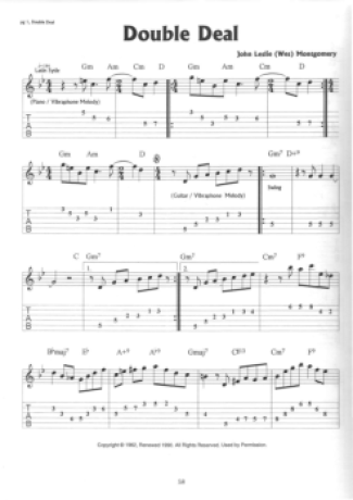 Wes Montgomery  score for Guitar