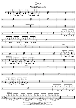 6454 Noten - One - Schlagzeug