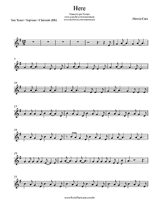 27790 Partitions - Here - Clarinette (Si♭)
