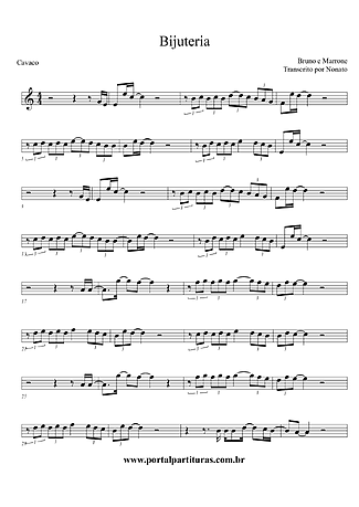 1607 Bladmuziek - Bijuteria - Cavaquinho