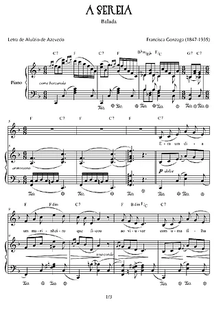 A Sereia - Chiquinha Gonzaga | Sheet Music for Piano | PDF Download