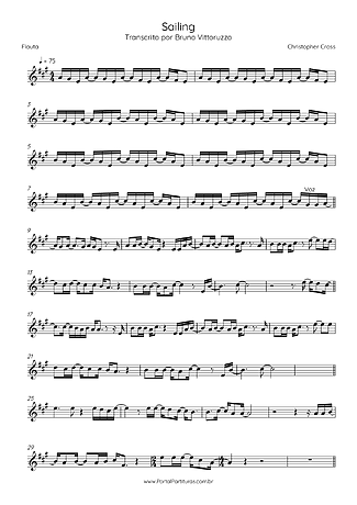 35377 Noter - Sailing - Tvärflöjt