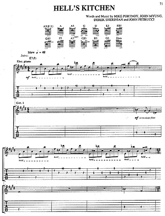 18476 Partitions - Hells Kitchen - Guitare
