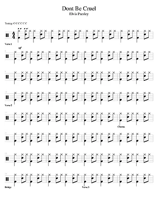 38960 Partitions - Don´t Be Cruel - Batterie