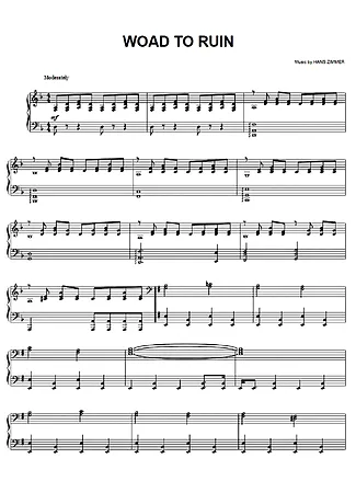 31261 Spartiti - Woad To Ruin - Pianoforte