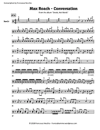 6627 Partitura - Conversation - Bateria