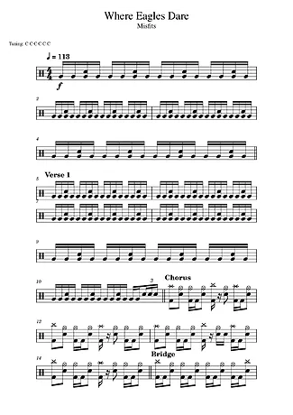 40021 Partitions - Where Eagles Dare - Batterie