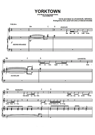 Yorktown - Musicals (Temas de Musicais) | Partition pour Piano | Téléchargement PDF