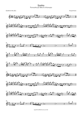 42237 Partitura - Sonho - Saxofón Alto (Mi♭)