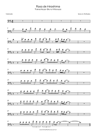 27507 Partitur - Rosa De Hiroshima - Cello