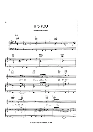 Its You - Simply Red | 钢琴的乐谱 | PDF下载