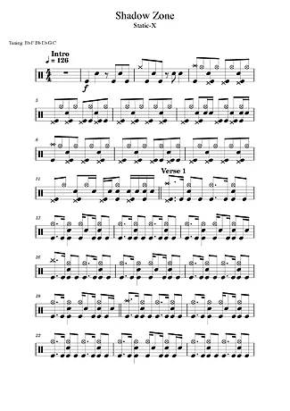 41063 Bladmuziek - Shadow Zone - Drumstel