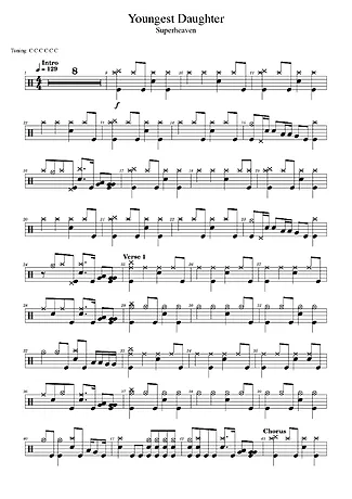 44019 Sheet music - Youngest Daughter - Drums