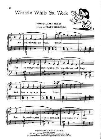 21701 Noter - Whistle While You Work - Piano