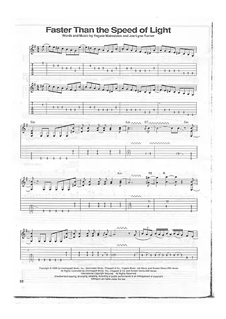 Faster Than The Speed Of Light - Yngwie Malmsteen | Partition pour Guitare | Téléchargement PDF