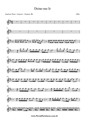 1 kilo  score for Tenor Saxophone Soprano (Bb)