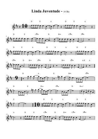 14 bis Linda Juventude score for Tenor Saxophone Soprano (Bb)