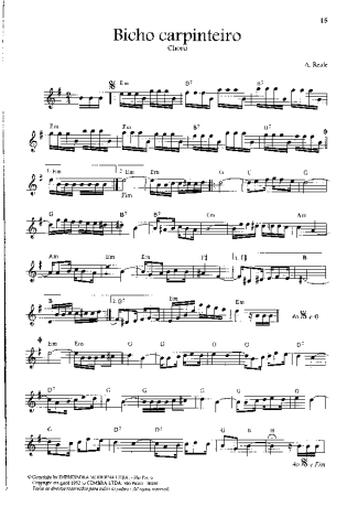 A. Reale  score for Violin