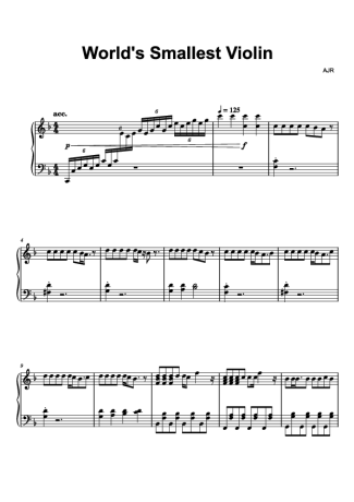 AJR  score for Piano