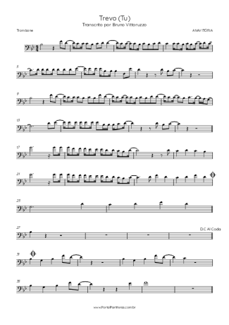 ANAVITÓRIA Trevo (Tu) score for Trombone