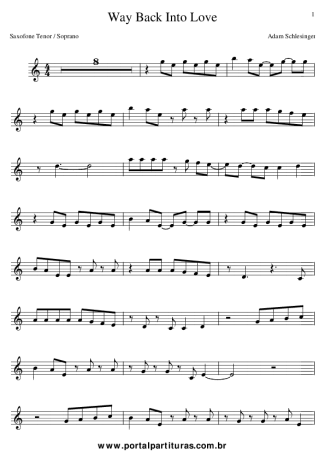 Adam Schlesinger  score for Tenor Saxophone Soprano (Bb)