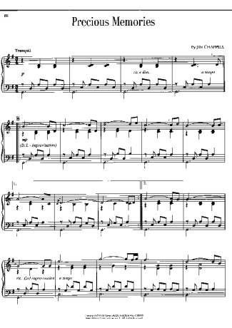 Alan Jackson Precious Memories score for Piano