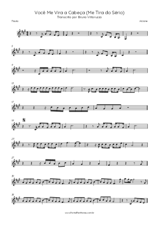 Alcione  score for Flute