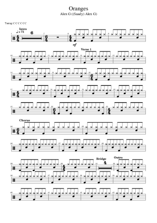 Alex G  score for Drums