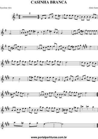 Almir Sater Casinha Branca (Você Vai Gostar) score for Alto Saxophone