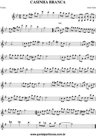 Almir Sater Casinha Branca (Você Vai Gostar) score for Violin