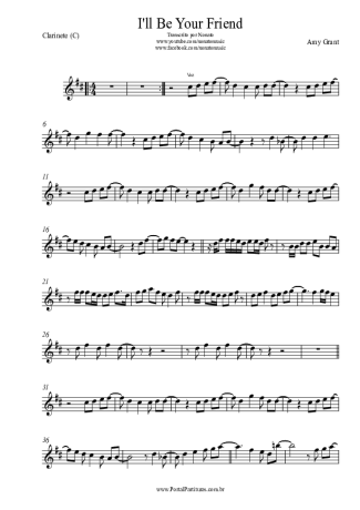 Amy Grant I´ll Be Your Friend score for Clarinet (C)