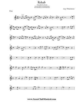 Amy Winehouse  score for Flute