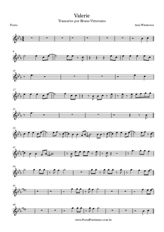 Amy Winehouse  score for Flute