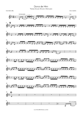 Score for Clarinet (Bb)