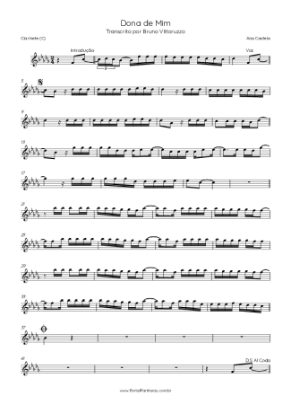 Score for Clarinet (C)