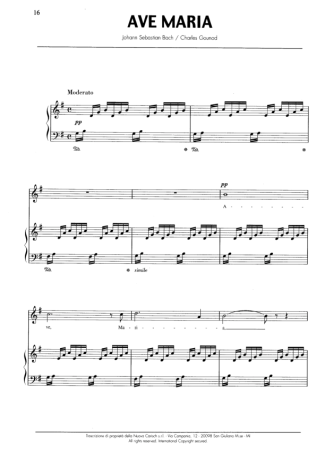 Andrea Bocelli  score for Piano